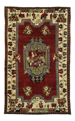 Vintage Turkish Oushak Rug, 05'06 X 08'11