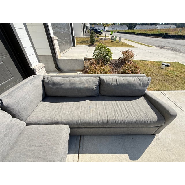 2020s Restoration Hardware Belgian Track Arm Bench U Shape Sectional For Sale - Image 5 of 10