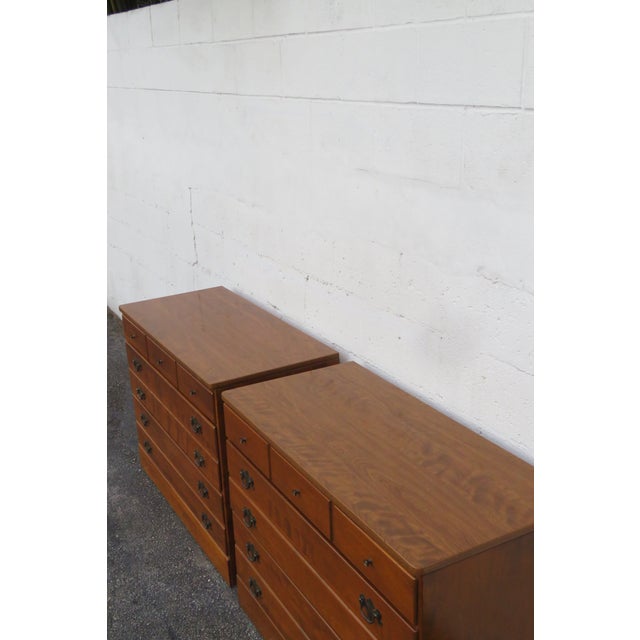 Ethan Allen Small Dressers Large Nightstands Bedside Tables a Pair 6288 For Sale - Image 12 of 18