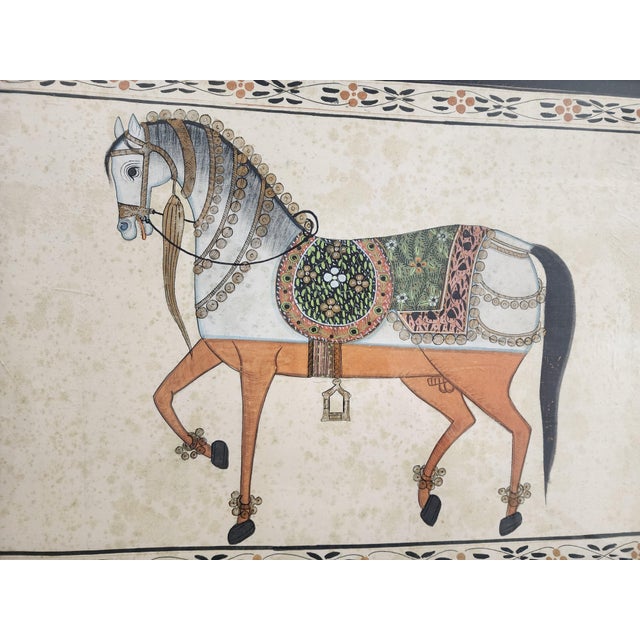 Home Inspirations is proud to offer this Lovely Grey horse beautifully painted on silk and ready to grace your wall.