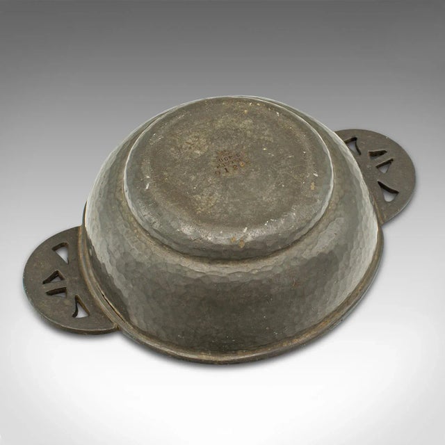 Metal 1900s Edwardian Small Antique Salter, English, Tudric Pewter, Dish, Liberty of London For Sale - Image 7 of 9