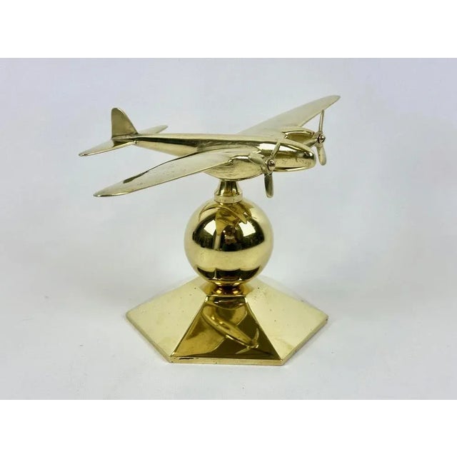 Brass Mosquito Desk Plane Model from de Havilland, 1940s For Sale - Image 16 of 16