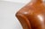 Brown Antique French Club Armchair Fauteuil Cognac Leather and Fabric, 1930, Set of 2 For Sale - Image 8 of 16