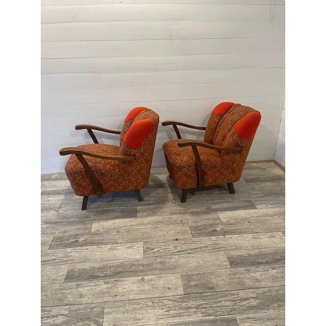 Art Deco Relax Chairs by Halabala for Pravenec, 1920s, Set of 2 For Sale - Image 4 of 6