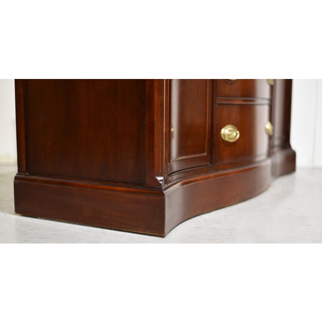 Mid-Century Federal Style Serpentine Buffet by Bassett Furniture For Sale - Image 12 of 14