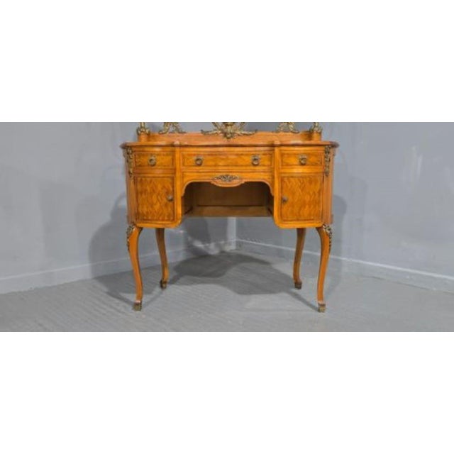 French Satinwood Dressing Table, 1880s For Sale - Image 3 of 14