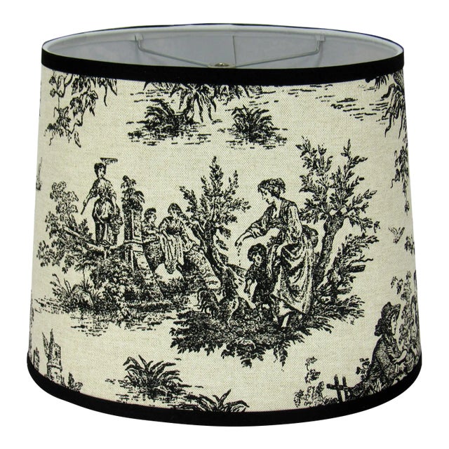 13" Black Oval Lamp Shade For Sale