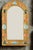 Glazed ceramic arched wall mirror by the French ceramicist Francois Lembo, Vallauris, circa 1970s. The arched frame is...