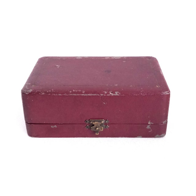 Metal Antique English Sterling Silver Art Nouveau Napkin Ring. C. 1890-1900. Original Box. For Sale - Image 7 of 8