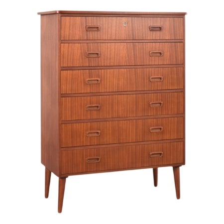 Mid-Century Danish Teak Chest of Drawers, 1960s For Sale