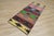 Rustic 1970s Southwestern Geometric Natural Rainbow Colorful Striped Kilim Rug For Sale - Image 3 of 13