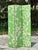 Kelly Green Vintage Regency Gracie Style Upholstered Three Panel Screen For Sale - Image 8 of 9