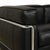 LC 2 3-Seater Sofa in Black Leather by Le Corbusier for Cassina For Sale - Image 6 of 16
