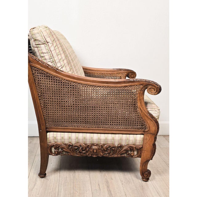 Pair of Edwardian Caned Club Chairs, Circa 1920 For Sale - Image 11 of 11