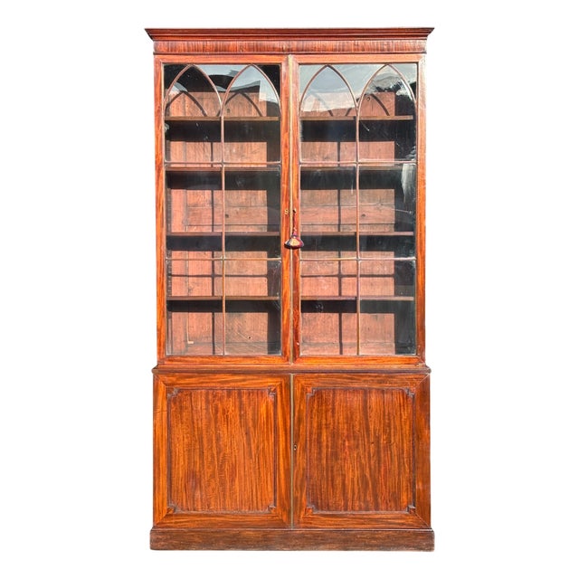 Antique George III Mahogany Library Bookcase, 1780 For Sale