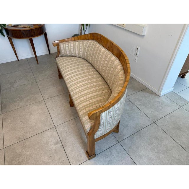 Biedermeier Sofa in Pine Veneer For Sale - Image 10 of 18