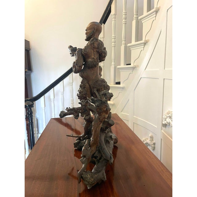 19th Century Chinese Root Carving, 1860s For Sale - Image 9 of 11