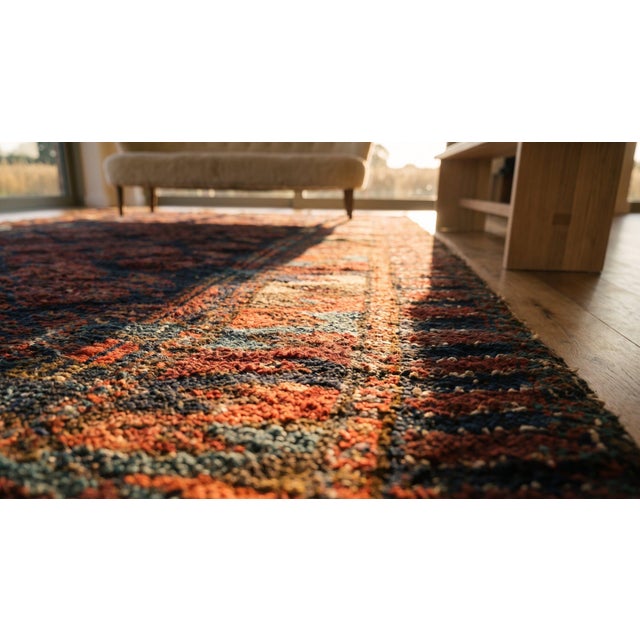 1900s Blue Navy Paisley Tribal Antique Persian Balouch Rug 1' 6''x 2' 6'' Handknotted Wool Carpet For Sale - Image 13 of 13