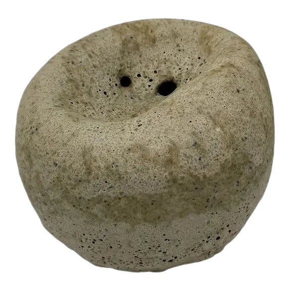 1970s James Lovera Vase With Crater Glaze For Sale