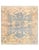 Light Blue Hand Knotted Oushak Square 8' X 8' For Sale - Image 9 of 9