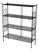 Tony Paul Style Vintage Mid-Century Modern Metal Etagere With Brass Ball Finials, 1960s For Sale