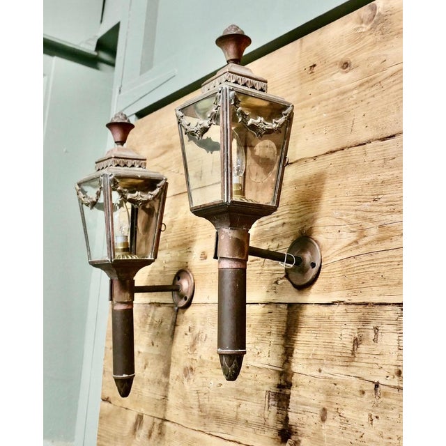 French Empire Style Brass Wall Lights, Set of 2 For Sale - Image 5 of 8