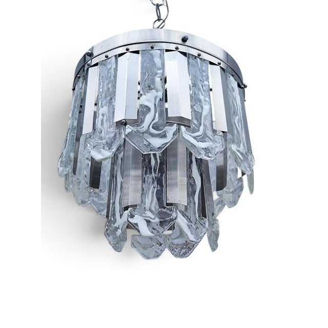Gold Italian Pendant from Mazzega, 1970s For Sale - Image 8 of 8