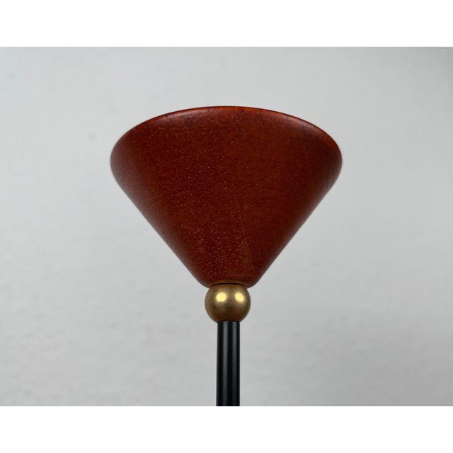 Postmodern Metal Wood Candleholder, 1980s For Sale - Image 6 of 12