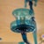 A rare Venini chandelier, circular shaped blue color glass structure. Made in Murano Italy This piece is designed in the...