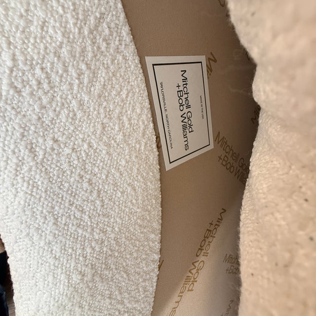 2020s Mitchell Gold White Giselle Sofa For Sale - Image 5 of 8