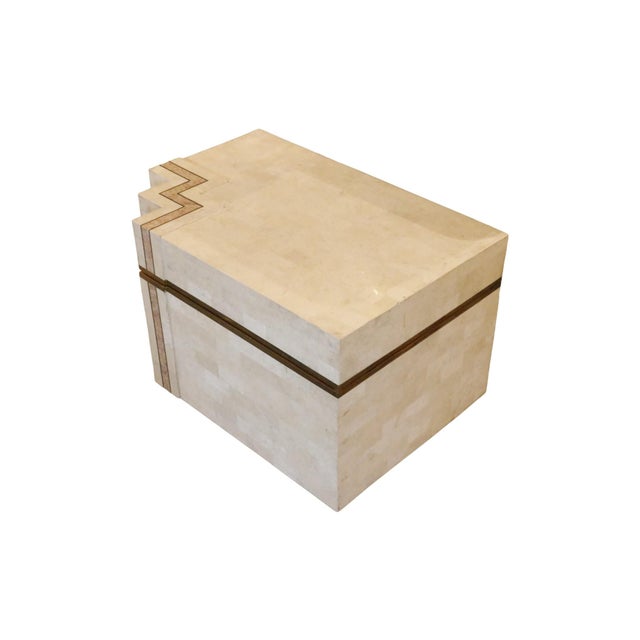 1970s Tessellated Travertine Chest For Sale In Tampa - Image 6 of 14