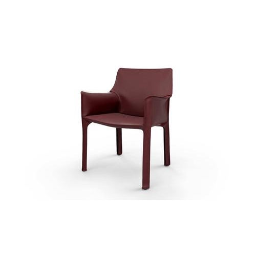 Not Yet Made - Made To Order Mid-Century Cab 413 Chair in Saddle Leather & Steel from Mario Bellini For Sale - Image 5 of 11