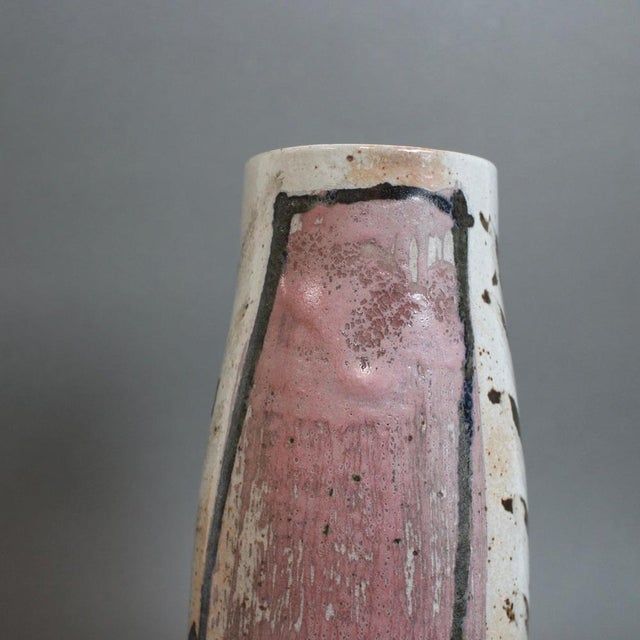 Vintage French Ceramic Flower Vase, 1990s For Sale - Image 14 of 18