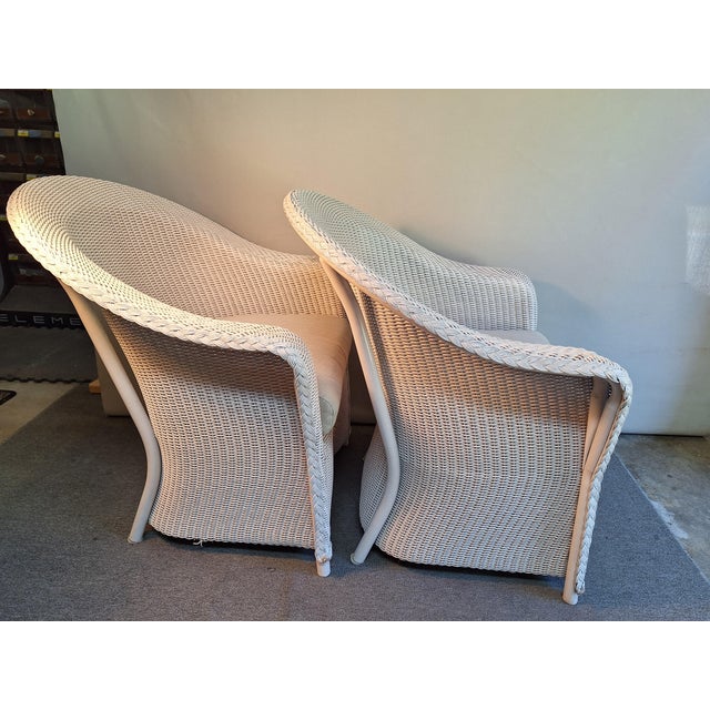 Lloyd Manufacturing Co. Late 20th Century 2 Lloyd Flanders Reflections Dining Chairs For Sale - Image 4 of 12