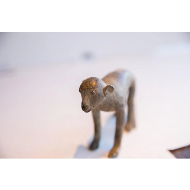 Old New House Vintage African Monkey Sculpture For Sale - Image 4 of 8