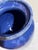 Farmhouse Vintage Bybee Pottery Cobalt Blue Lidded Honey Pot For Sale - Image 3 of 10