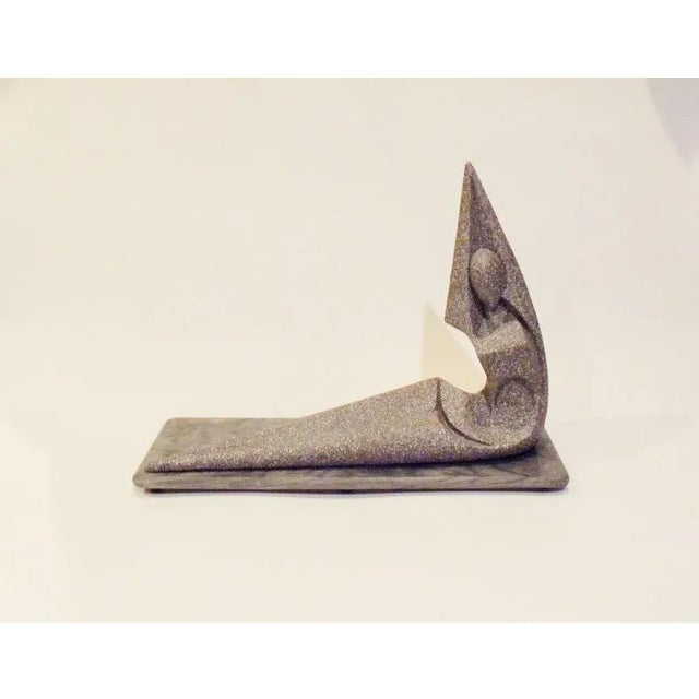 Vintage Mid Century Abstract Female Nude Sculpture - Granite For Sale - Image 9 of 9