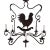 Vintage Wrought Iron French Rooster Chandelier For Sale