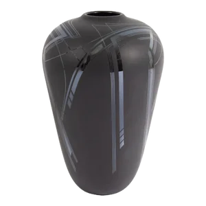 Bob Toensing Signed 1989 Black Glass Vase