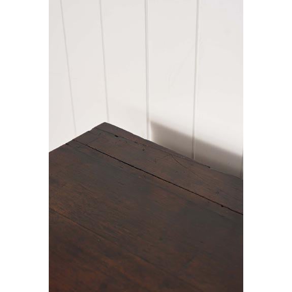 Wood 18th Century Oak Dresser Base With Raised Panel Cupboard Doors (C. 1740) For Sale - Image 7 of 9