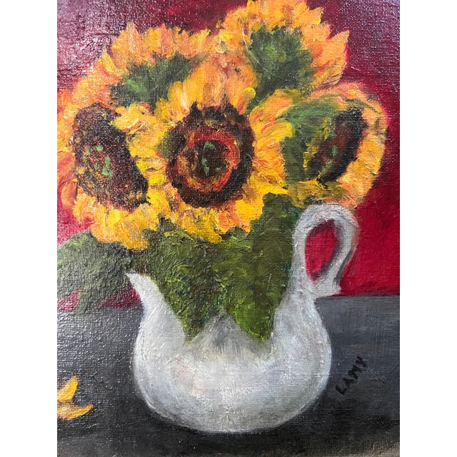 Traditional 16 X 14 Acrylic Still Life, Signed and Framed For Sale - Image 3 of 7