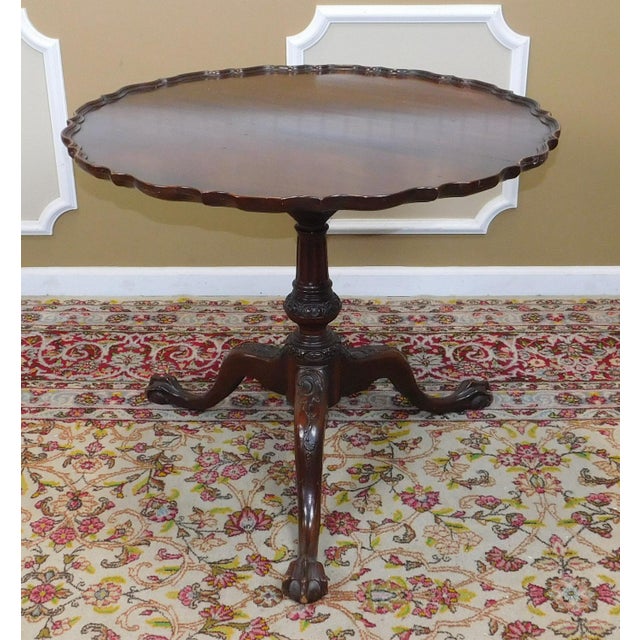 Vintage 1940s Mahogany Imperial Furniture Grand Rapids Pie Crust Table On Bird Cage Pedestal Base Chairish