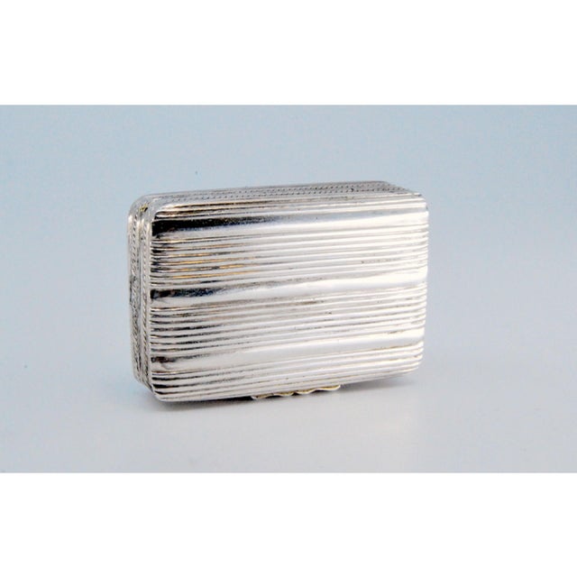 George IV Silver and Gold Vinaigrette Box with Friezes For Sale - Image 10 of 11