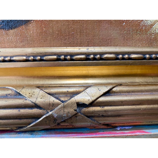 S. Ronni, Still Life of Grapes, Book and Poppies, 1950s, Oil on Canvas, Framed For Sale - Image 16 of 18