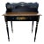 A stunning two-piece set featuring an Ethan Allen ebonized maple writing desk and matching rush-seat chair. This set is a...