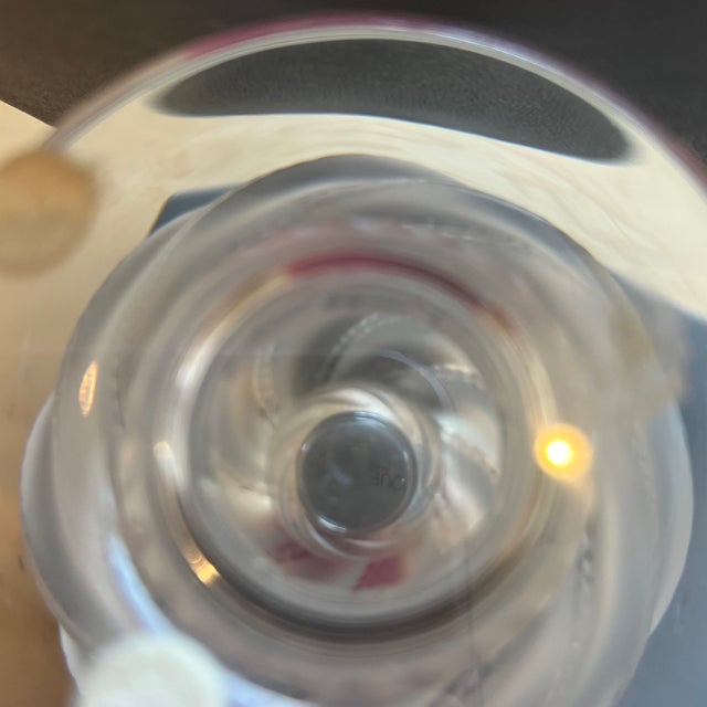 Transparent Lalique Ermenonville Frosted Vase For Sale - Image 8 of 8