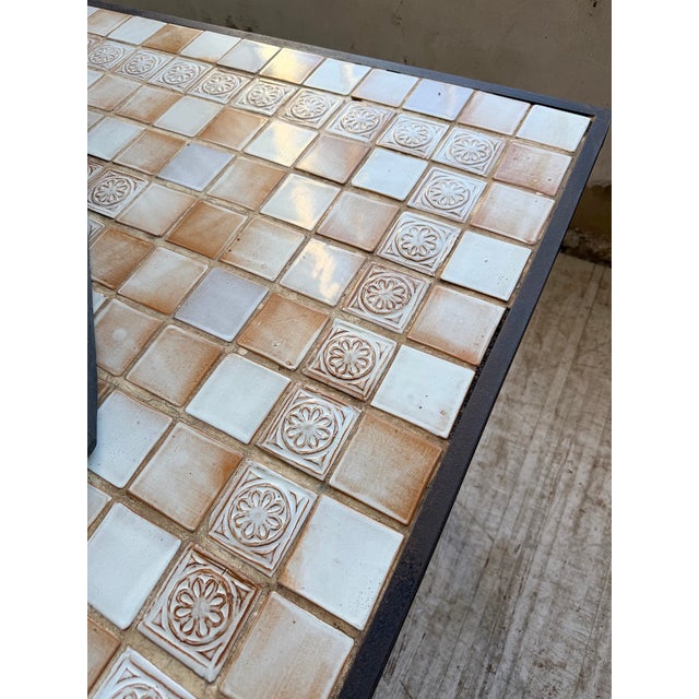 Vintage Tiled Dining Table from Capron, 1950s For Sale - Image 10 of 18