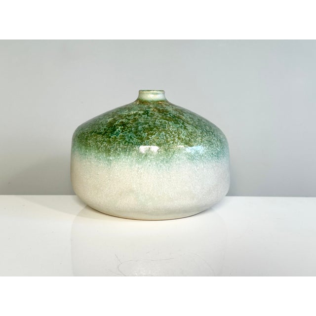 Brown Studio Ceramic Vase with Crystalline Effect Glaze by Elisabeth Grosser, Germany, 1980s For Sale - Image 8 of 16