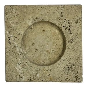 Mid-Century Italian Travertine Ash Tray, 1970s