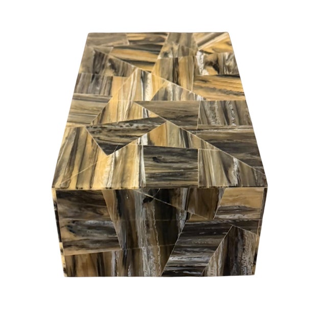 Wood 1970s Maitland Smith Bone Mosaic Decorative Box For Sale - Image 7 of 11